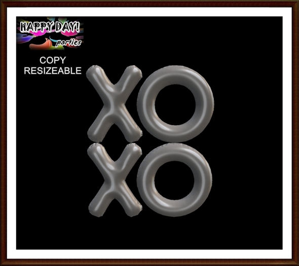 Valentine's - XOXO Balloons Silver Sign a