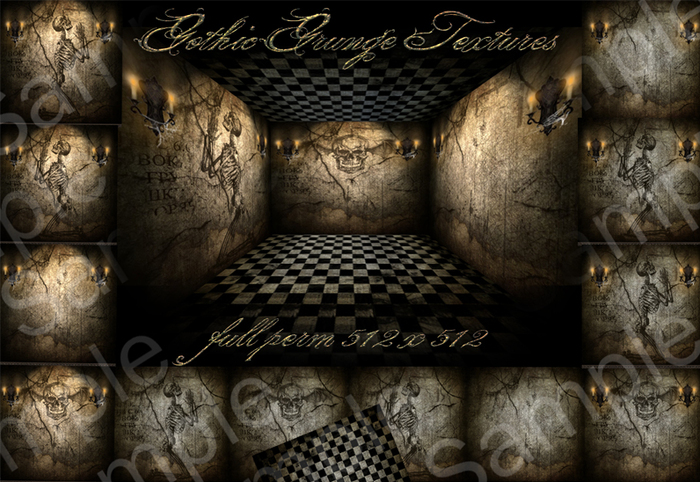 FULL PERM 13 Gothic Grunge Textures