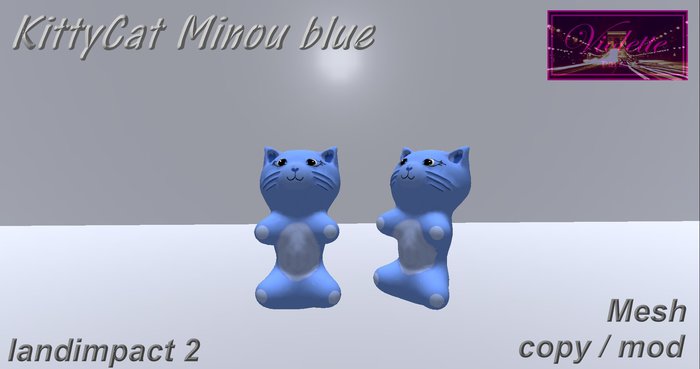 KittyCat Minou blue mesh E-BOX