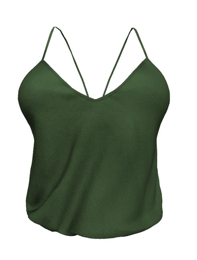 c'mere Spaghetti Strap Tank GREEN