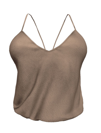 c'mere Spaghetti Strap Tank TAN