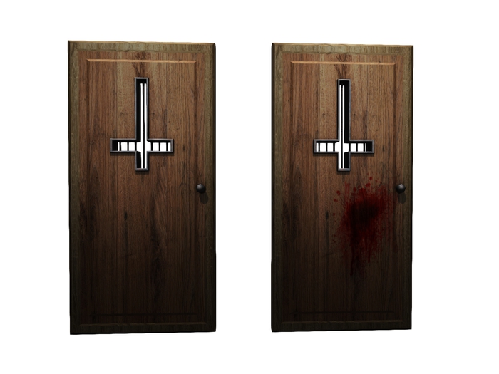 Mesh Heretic Door #1 COPY/MOD - 1 Land Impact only