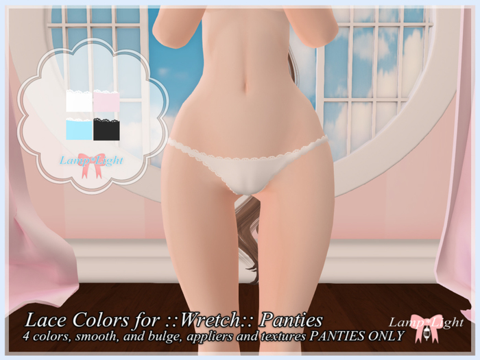 Lamp*Light - Lace Colors for ::Wretch:: Panties