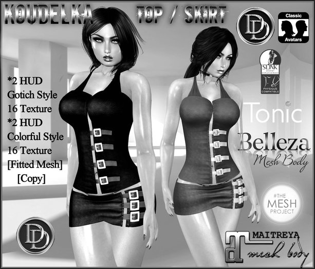 ☾ⅅⅅ☽ KOUDELKA Corset Top Skirt / Metal Gotich DEMO