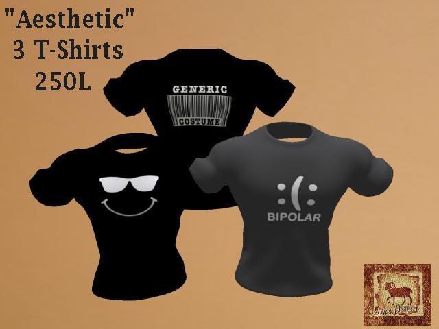 Aesthetic, 3 assorted T's