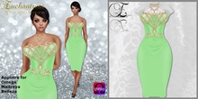![Enchantress] Pearl Dress Green