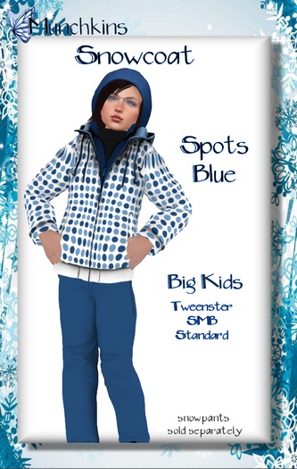 {M} - Snowcoat [BK] [Spots Blue] [Boxed]