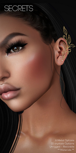 -SECRETS- Autumn Leaf Ear Cuff - Boxed -