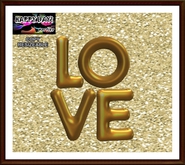 Valentine's - Love Balloons Golden Sign a