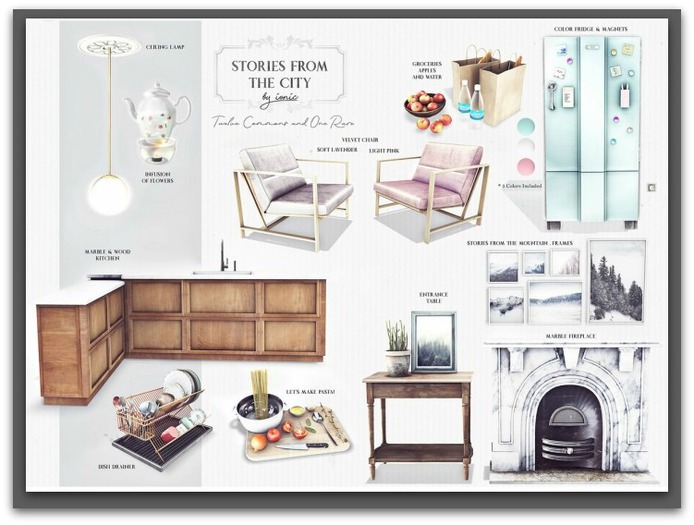 ionic : Marble Fireplace