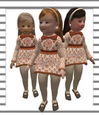 Pat A Kake Peach Flower Dress