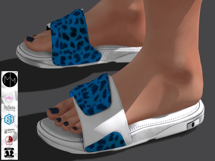 >MM<   ADD  -White & Blue -