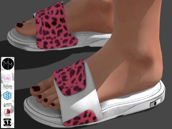 >MM<  ADD  -White & Pink  -