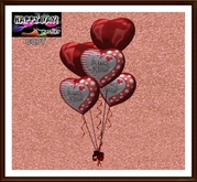 Valentine's - 5 Balloons Set - Hugs and Kisses