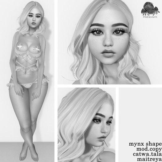 pomegranate. mynx shape.demo.catwa tala