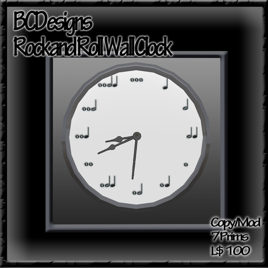 BCDesigns Rock and Roll Clock (Boxed)