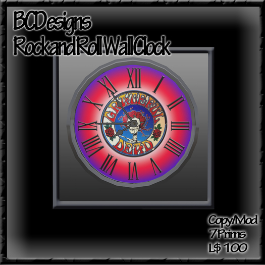 BCDesigns Rock and Roll Clock (Boxed)