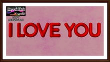 Valentine's - I Love you Ballooons Red Sign a