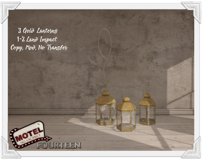 = Motel 14 = 3 Gold Lanterns 
