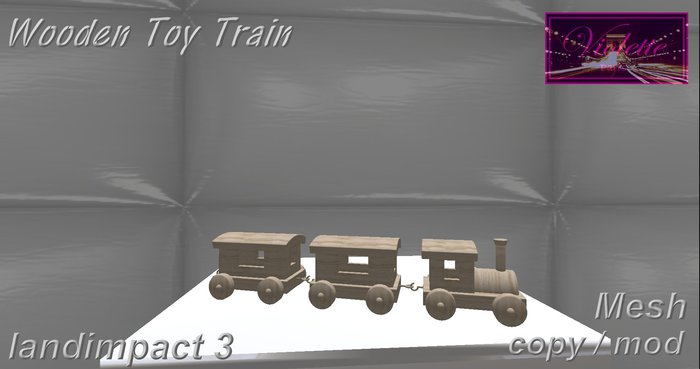 Wooden Toy Train mesh  