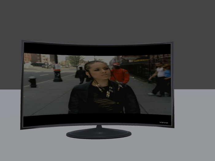 Curved Mesh Tv 1.7x1.1 m.