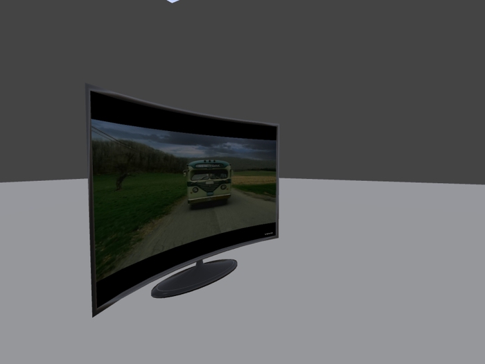 Curved Mesh Tv 3.4x2.2 m.