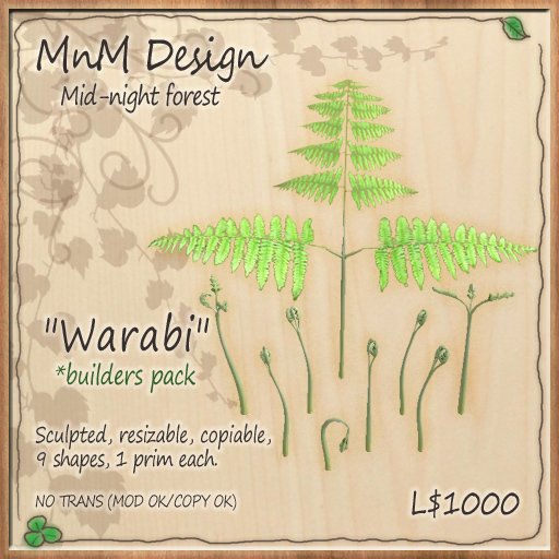[MnM] Plants "Warabi" *builders pack