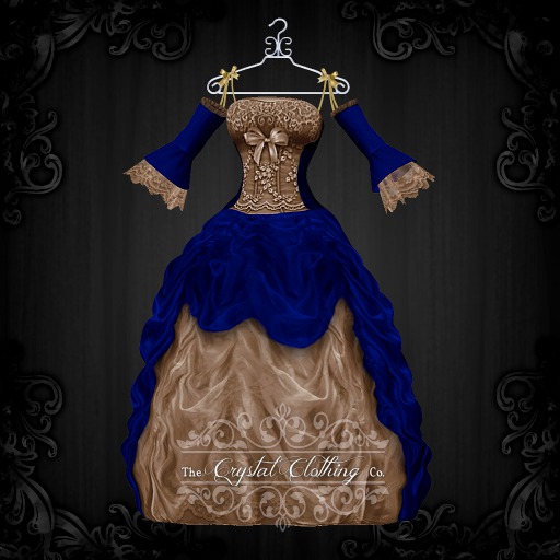 Second Life Marketplace - [CC Co.] Beloved Redux - Gown - Sapphire Gold