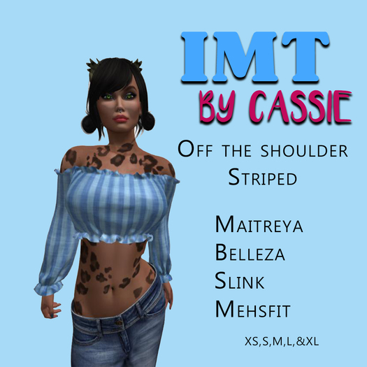 .:IMT:. Stripe Off the shoulder