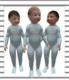 Pat A Kake Bunny Jammies Blue