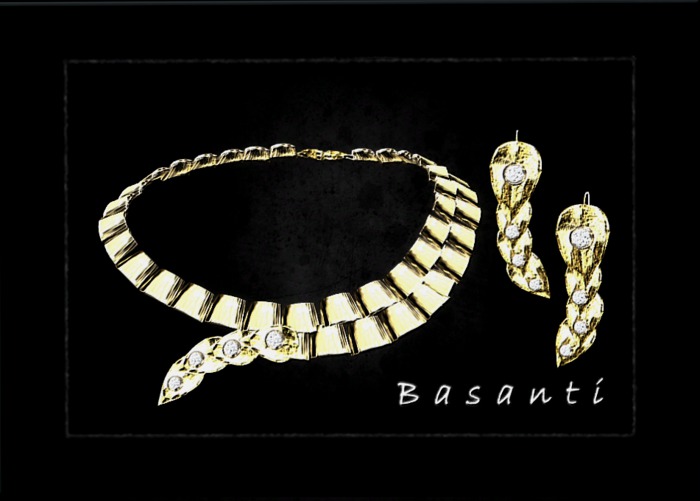 :::RoMe::: Gold&Diamond Necklace Set ~ Basanti