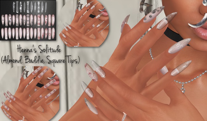 ~GD~Henna's Solitude(3 Pack) - Slink Dynamic Hands(Fem)
