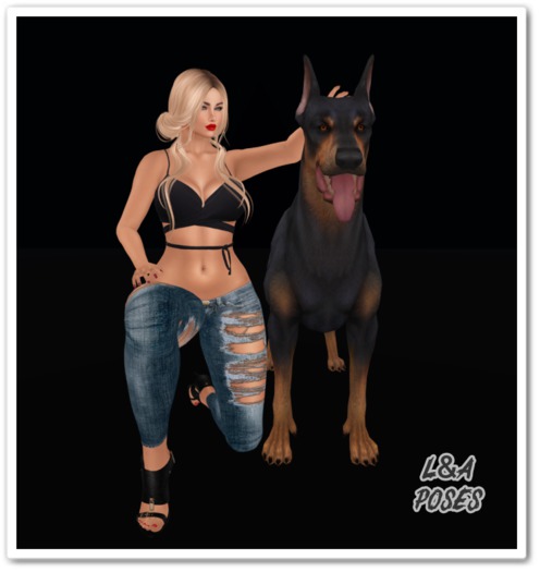 L&A ... Pose 3 Female Doberman