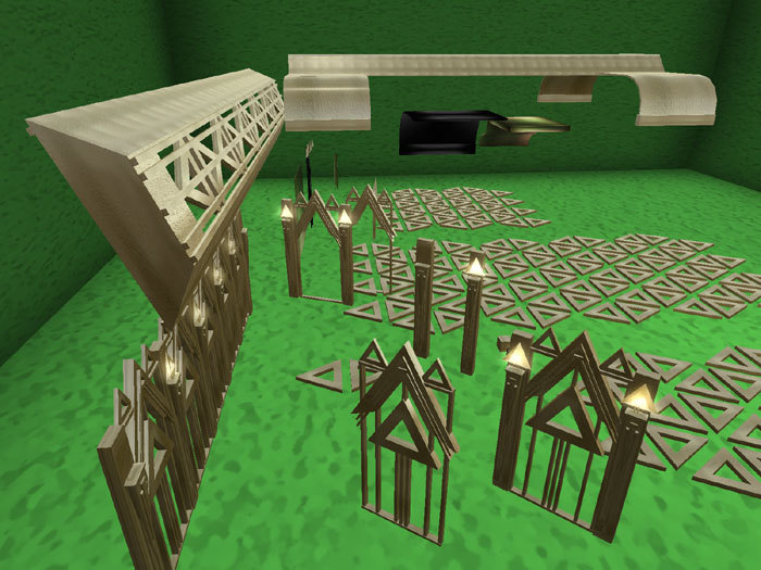 Full perm. Set of mesh building elements - Triangle Palace