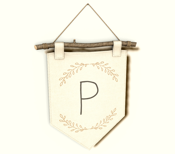 [Commoner] Monogrammed Banner / P 3