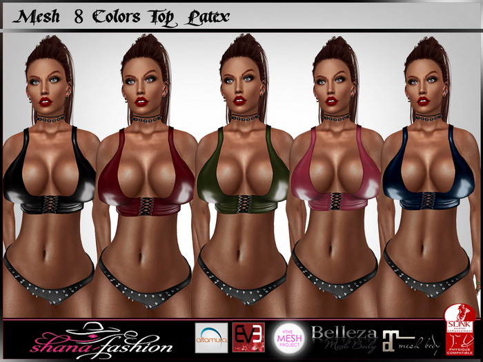 [ Mesh ] 8 Colors Top - Latex