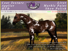 *E* RealHorse Coat Texture HUD [BOXED] Liver Marble SP