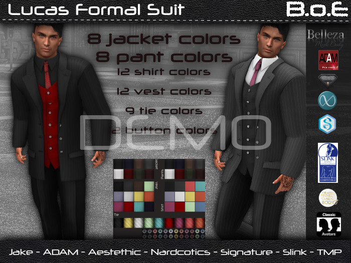 B.o.E - DEMO - Lucas Formal Suit
