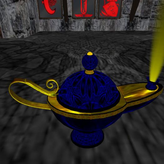 Aladinlampe Blau