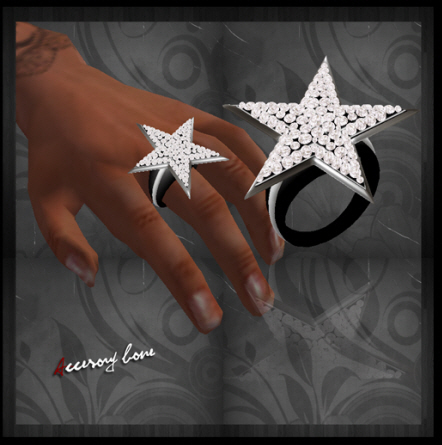 accessory bone A:B ring 011 star-9