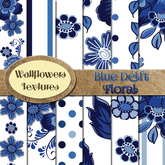 *Wallflowers* Blue Delft Floral