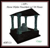 ~VD~ Stone Water Fountain with sit poses