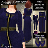 C&F Shaela Celtic Medieval Maiden Outfit - Indigo