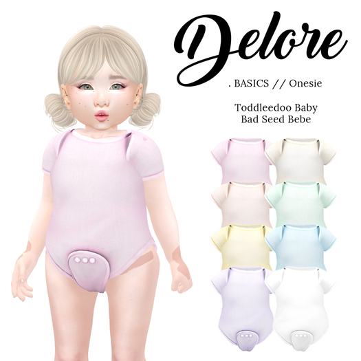 Delore . BASICS // Onesie - FATPACK - Toddleedoo Baby & Bad Seed Bebe