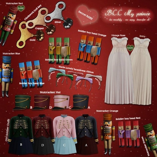 B.C.C My prince-Nutcracker Red RARE