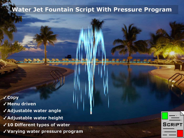 Water Jet Fountain Script With Pressure Program