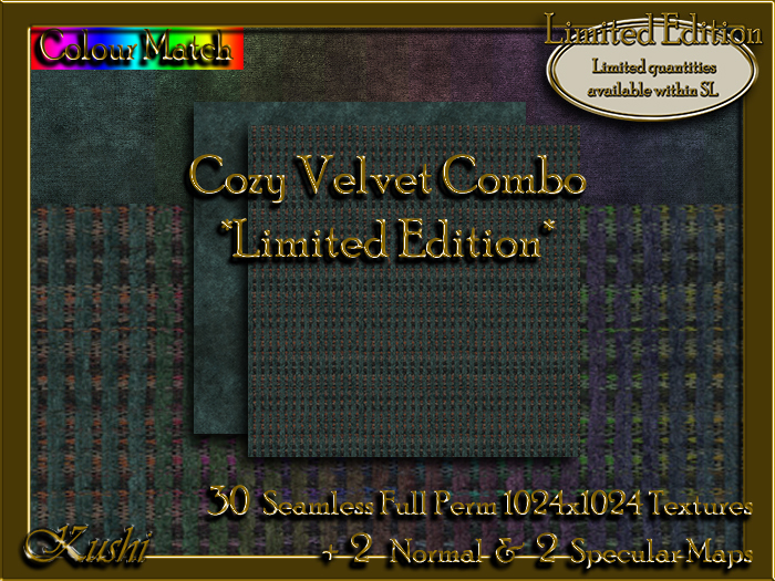 !Kushi! CozyVelvetCOMBO LE Textures -WEAR TO UNPACK