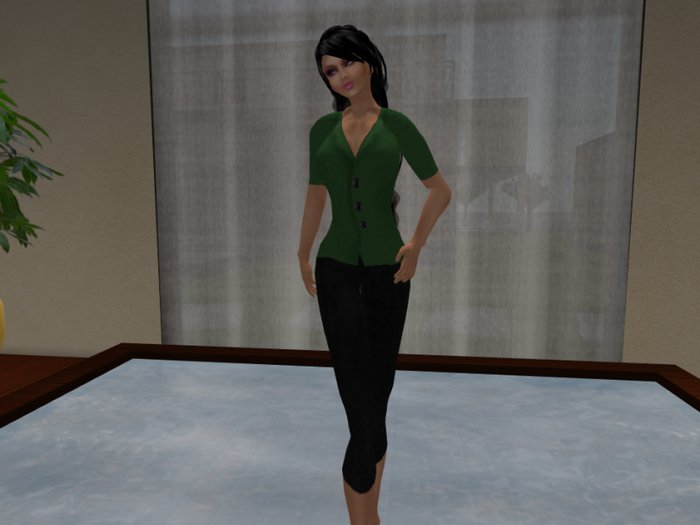 Linen Jacket & Pants Outfit - Deep Green