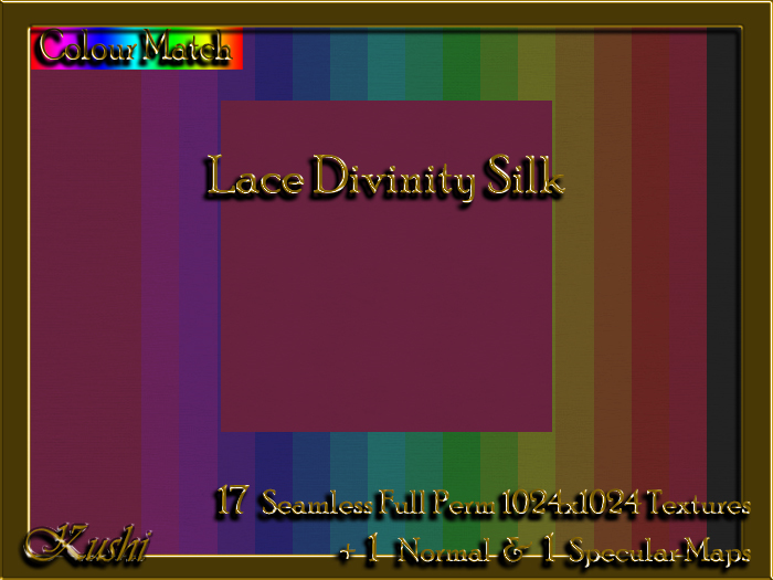 !Kushi! LaceDivinitySILK Textures -WEAR TO UNPACK