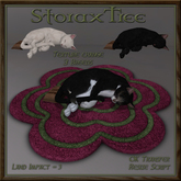 Feline Blossom Rug Aq